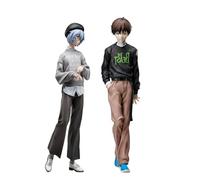 Gooyeh Ikari Shinji e Ayanami Rei Set di 2 statuette anime, modello per desktop, collezione di compleanno, 23 cm
