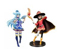 Gooyeh KONOSUBA Dio Benedizione su questo meraviglioso mondo anime statuetta magica ragazza Megumin e Aqua Figurine modello ornamento collezione regalo 20 cm