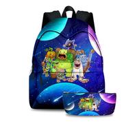 Gooyeh My Singing Monsters - Set di 2 zaini per la scuola, motivo: anime, Tipo 7, 40*30*17cm