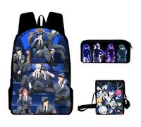 Gooyeh Set di 3 zaini anime, cartone animato Blue Lock, custodia a tracolla, regalo per studenti e ragazze, Tipo 11, 40 x 30 x 13CM