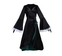 Gooyeh Sunaōkami Shiroko Cosplay Costume Dark Gothic Gown Set completo | Vestito da donna per giochi di ruolo, personaggio anime, per Halloween, carnevale, feste in maschera