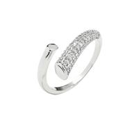 GOOZHI Anelli, Anelli Regolabili a Croce for Donna, Gioielli di Lusso Leggeri, Eleganti, alla Moda, Unici, Personalizzati, semplici, Regalo di Compleanno(Silver)