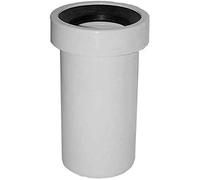 GOP MANICOTTO WC TUBO PROLUNGA VASO DA 110 mm LUNGHEZZA 25CM RIGIDO DIREITTO BIANCO