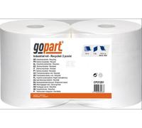 Gopart CP21201 Asciugamano di carta, colore bianco, 23 cm x 250 m, 2 veli