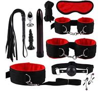 GOPEO Capi 11Pices/Set Fitness Yoga di Toysper per Coppie Šêsso Accessori per Coppia Programma Bondage Kit Sexy Coppia Accessori Šêx Toy -4 (Miscela di fibre, Rosso)