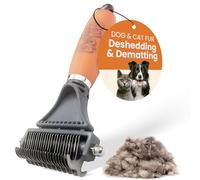 GoPets Pettine con rastrello professionale a 2 lati, per cani e gatti