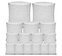Gopher - Rete per sotterraneo, in acciaio , 25 x 23 cm, set da 15 pezzi, coperture in rete resistenti per bulbi e radici di scoiattoli, ideale per giardini, alberi, piante, ortaggi