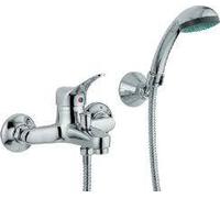 GOPLAST Gruppo miscelatore vasca SERIE SEI con flessibile e doccetta