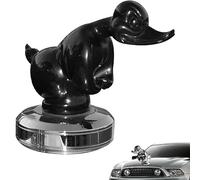 Goplnma Angry Rubber Duck - Statuina del radiatore per auto, convoglio per camion, anatra, emblema per auto, accessori per decorazione auto (1)