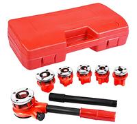 Goplus New cricchetto Ratcheting pipe Threader kit set W/6 fustelle e valigetta