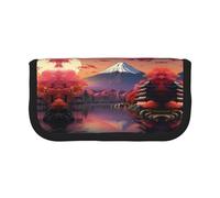 gopoo Astuccio in tela con immagine del Monte Fuji del Giappone - Organizzato per i viaggi e l'uso quotidiano