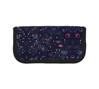 gopoo Astuccio in tela con mappa delle costellazioni delle stelle, organizer organizzato per viaggi e uso quotidiano, astuccio per matite e trucchi