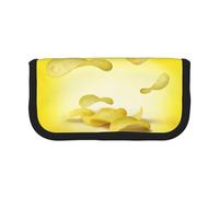 gopoo Astuccio in tela con patatine fritte - Organizzato per viaggi e uso quotidiano, astuccio per matite e trucchi