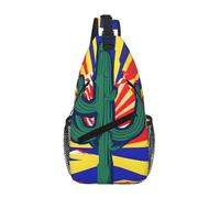 gopoo Borsa a tracolla con bandiera dell'Arizona, zaino sottile per uomo e donna, leggero, borsa a tracolla da viaggio, zaino casual