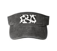 gopoo Cappelli con visiera parasole con stampa mucca bianca e nera cappello da baseball cappello sportivo da corsa visiere da tennis per uomini donne adulti, Rosa violaceo scuro, Taglia unica
