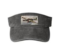 gopoo Cappelli con visiera parasole per aeroplano della seconda guerra mondiale, cappello da baseball vuoto cappello sportivo da corsa visiere da tennis per uomini donne adulti, Rosa violaceo scuro