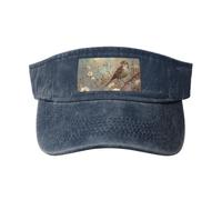gopoo Daisy Bird Tree Sun Visor Cappelli Vuoto Top Baseball Cap Sport Cappello Running Tennis Visiere per Uomini Donne Adulti, blu navy, Taglia unica