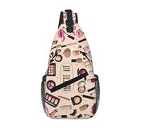 gopoo Modern Girl Cosmetic Sling Chest Bag - Zaino sottile per uomo e donna, leggero, borsa a tracolla da viaggio casual