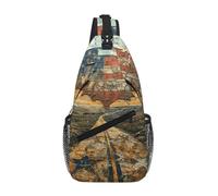 gopoo Old Maps Of The Usa - Zaino a tracolla sottile per uomo e donna, leggero, borsa a tracolla da viaggio, zaino casual