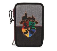 Giochi Preziosi Harry Potter - Astuccio Triplo Scuola Con 3 Zip E 3 Scomparti, Contiene 18 Matite Colorate, 18 Pennarelli e altri Pratici Oggetti per la Scuola,13 l x 19,5 h x 6,5 p