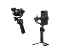 GoPro Fluid Pro AI - Stabilizzatore cardanico a 3 assi per videocamere GoPro e smartphone, tracciamento del soggetto, illuminazione, controllo wireless della videocamera, vlogging, rotazione a 360°