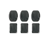 GOPRO Supporti adesivi curvi + piatti, 3 piatti