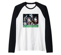 Gordon Kaye & Co allo allo Cast in Scozia Maglia con Maniche Raglan