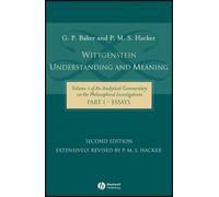 Gordon P. Baker P. M. S. H Wittgenstein: Understanding and Me (Copertina rigida)