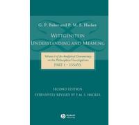 Gordon P. Baker P. M. S. H Wittgenstein: Understanding and Me (Copertina rigida)