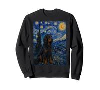 Gordon Setter Cane Van Gogh Notte Stellata Felpa