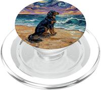 Gordon Setter Starry Night Beach Dog Opera d'arte PopSockets PopGrip per MagSafe