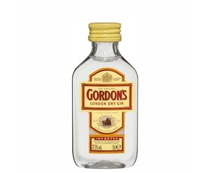 Gordon's 12 mignon GORDONS LONDON GIN Dry 5 cl. NV