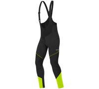 GORE Pantaloni lunghi con bretelle C3 Gore Windstopper nero/giallo neon L