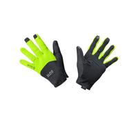 Guanti lunghi Gore Wear C5 Windstopper nero giallo fluo - XS