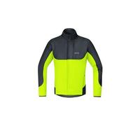Gore wear c5 windstopper wear thermo trail jacket black neon yellow