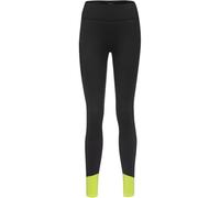 GOREWEAR CONCURVE Tights Thermo Hybrid Donna, Black/Neon Yellow, S