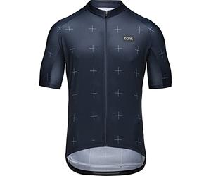 GORE WEAR Maglia a Maniche Corte da Ciclismo da Uomo Daily, S, Blu Marino/Bianco