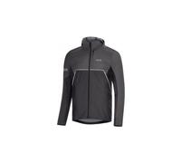 Gore wear r7 giacca impermeabile con cappuccio parziale in gore tex infinium nero grigio