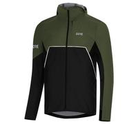 Giacca con cappuccio GOREWEAR R7 Partial GORE-TEX INFINIUM™ verde oliva nero - S