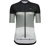 GORE WEAR Spirit Stripes Jerseys, Maglia Donna, Nero Grigio Lab, 42