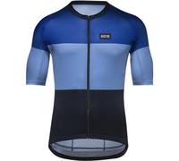 GORE WEAR Spirit Stripes Jerseys, Maglia Uomo, Blu Oltremare Blu Scrub, L