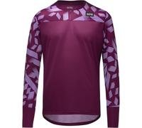 GORE WEAR TrailKPR Daily Langarm Camicia, Viola, S Uomo