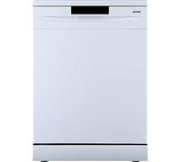 Gorenje G S620 C10W - Lavastoviglie autoportanti, 60 cm, 14 coperte, 3 cestini, 5 programmi, inverter PowerDrive Motor/SpeedWash/TotalDry, protezione completa da troppopieno bianco