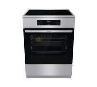 Gorenje GEIT6C60XPG - Fornello elettrico con piano cottura a induzione, 60 cm, 71 litri/AirFry/sicurezza per bambini, GentleClose/AquaClean/BridgeZone/PowerBoost/acciaio inox
