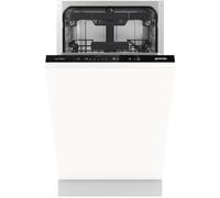 Gorenje GV561C10 Lavastoviglie completamente integrabile/45 cm/5 programmi/10 coperture/15 minuti lavaggio rapido/MultiClack/Connettore acqua calda/Terzo braccio spray/Dimensioni di montaggio (L x A x