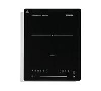 Gorenje ICY2000SP - Piano cottura a induzione, 2000 W, 9 livelli, controllo touch/PowerBoost, risparmio energetico, autosufficiente, sicurezza bambini, timer, nero