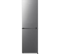 Gorenje NRK418DCS4, combinazione frigorifero-congelatore, altezza 182 cm, larghezza 55 cm, 256 L (171 L/85 L), Total NoFrost, Multiflow 360°, fermata porta intercambiabile, CrispZone, Eco Use, look