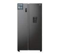 Gorenje NRR 9185 EABXLWD Side by Side Frigorifero Frigorifero, Made in Europe, EEK E, NoFrostPlus, Compressore Inverter Crisp Zone, ConvertActive Zone, FastFreeze, 178,6 cm, Nero