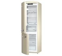 Gorenje ONRK 193 C-L - Frigorifero combinato, A+++ altezza 194 cm, raffreddamento: 222 l, congelatore: 80 l, beige, antigelo, cassetto ZeroZone (0 gradi), stile vintage, collezione retrò