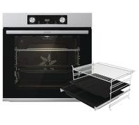 Gorenje OptiBake BPS 6737 E14X - Forno da incasso, 77L, pirolisi, GentleClose & Open/ExtraSteam/Air Fry/Pizzmode 300°C/PerfectGrill/Estratti telescopici/Inox